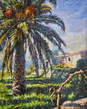 Paesaggio con palma
